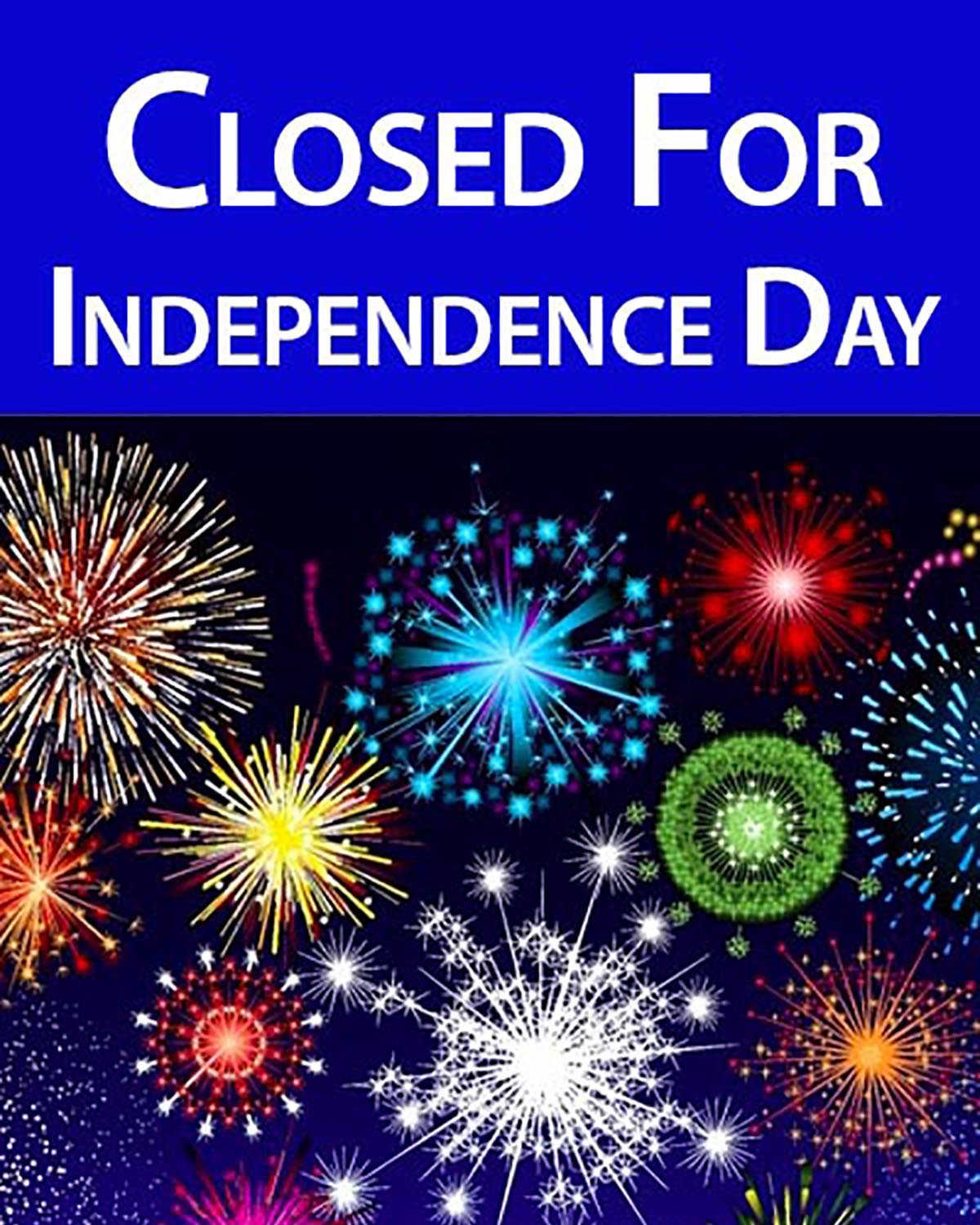 Closed for Independence Day