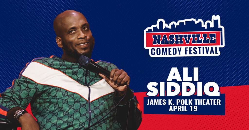 Ali Siddiq at the James K. Polk Theater on April 19 as part of the Nashville Comedy Festival