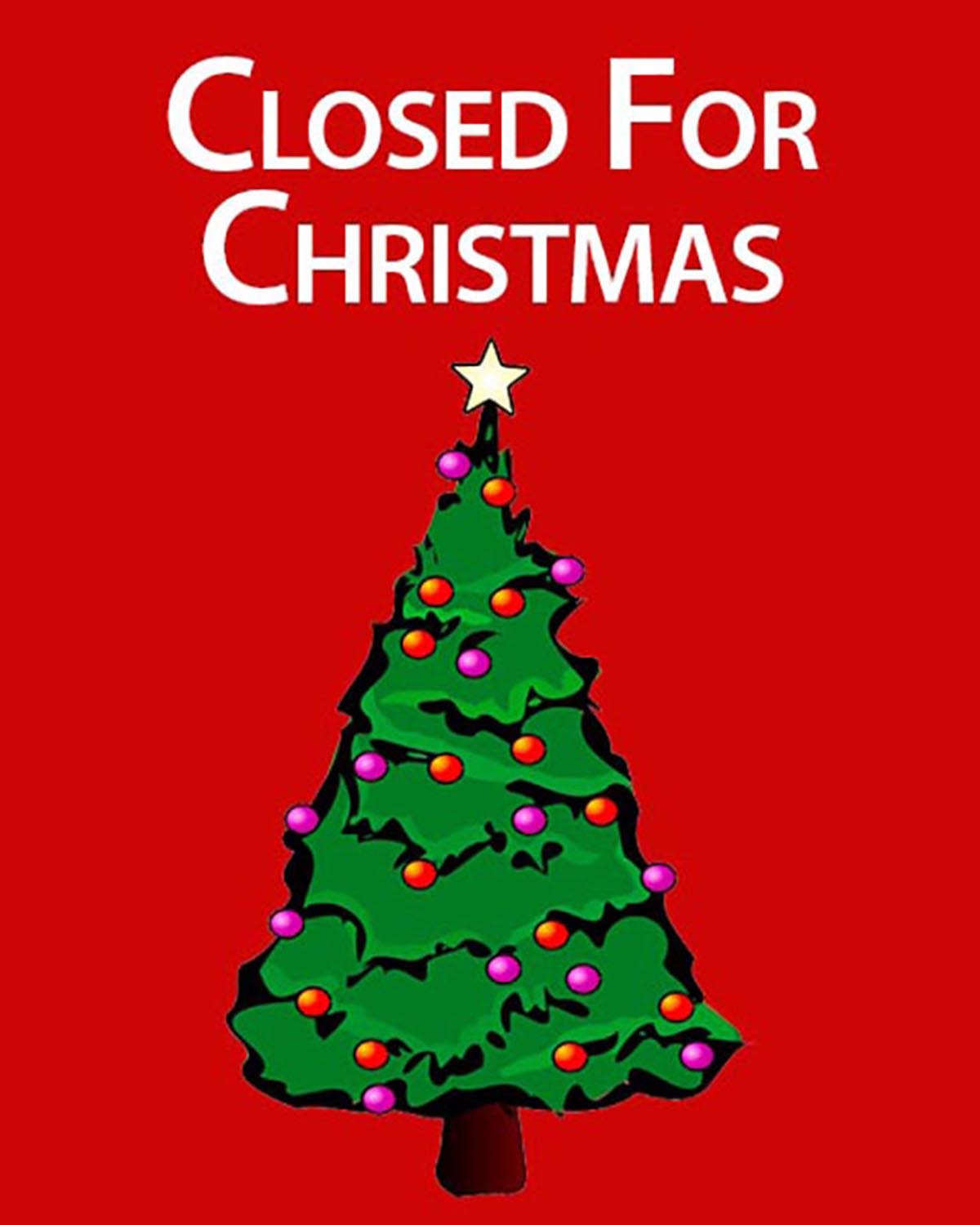 Closed for Christmas Eve!