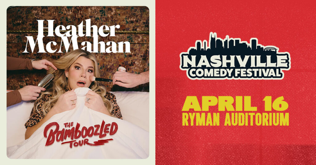 Heather McMahan at the Ryman Auditorium April 16 as part of the Nashville Comedy Festival
