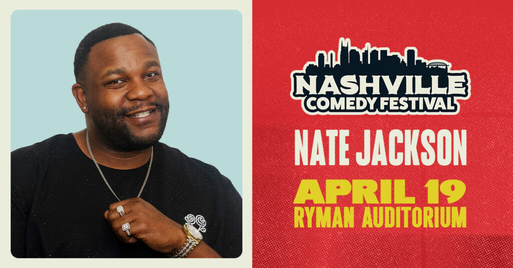 Nate Jackson at the Ryman Auditorium April 19 as part of the Nashville Comedy Festival