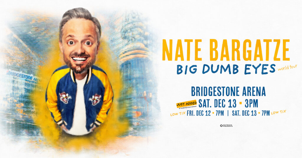 Nate Bargatze at Bridgestone Arena December 12 & 13