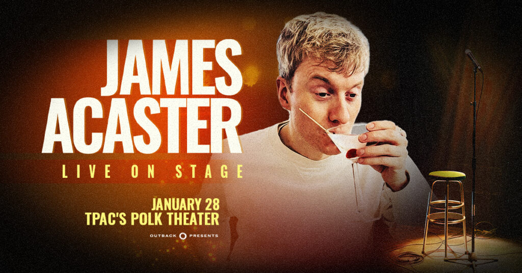 James Acaster January 28 at TPAC's Polk Theater