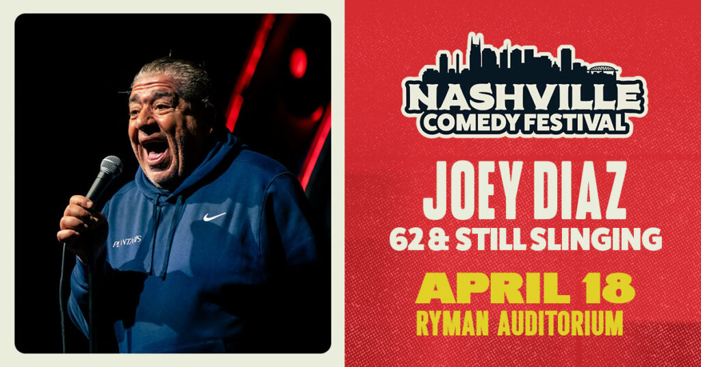 Joey Diaz at the Ryman April 18 as part of the 312 Comedy Festival