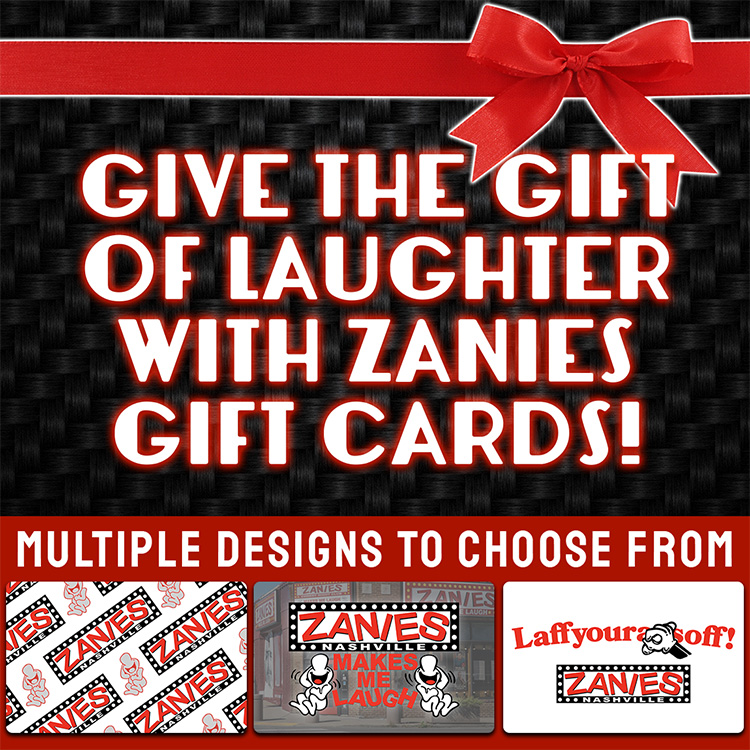 Zanies Comedy Club Gift Cards