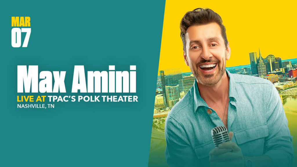 Max Amini March 7 at Polk Theater