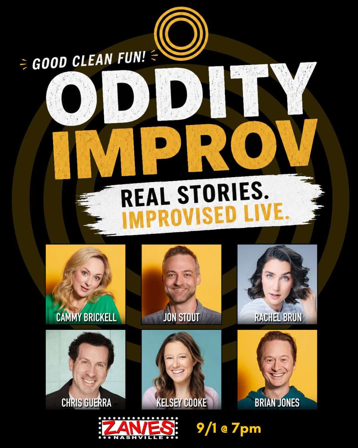 2026 ODDITY IMPROV. REAL STORIES, IMPROVISED LIVE!
